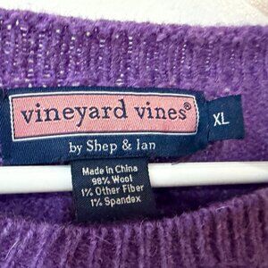 Vineyard Vines Men's XL 99% Wool Cable Crewneck Sweater GUC Rare